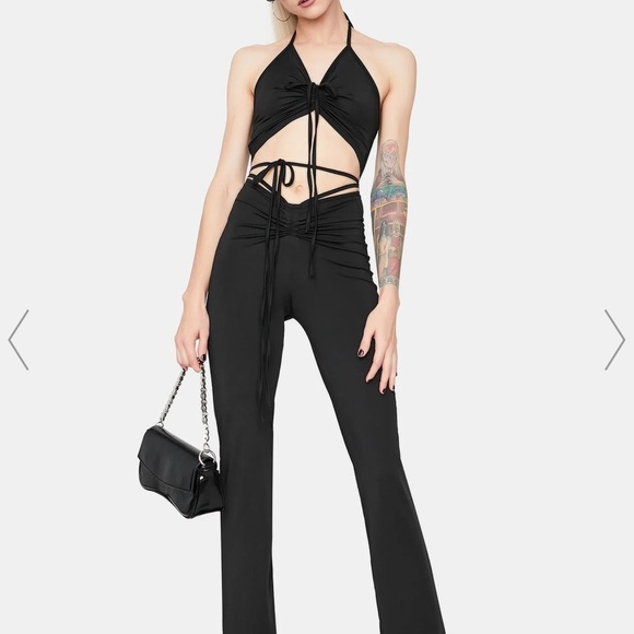 - BRAND NEW DollsKill Black Pant Set - Picture 3 of 4